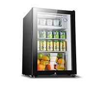 IUBGFTO Wine Cooler Cabinet Beverage Refrigerator Small Mini Wine Cellar Clear Front Glass Door Fridge Adjust Temperature Quiet Freestanding and Built in Style