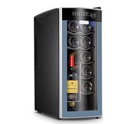 IUBGFTO Wine Cooler Refrigerator 12 Bottle Dual Zone Built-in or Freestanding Fridge with Stainless Steel Double insulating glass Door Safe child lock design Protect from light Shock absorber
