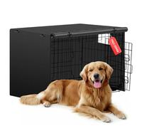Iubyceh Heavy Duty Dog Crate Cover, Waterproof Oxford Fabric Pet Cage Cover, Universal Fit Wire Kennel with Ventilation Window for Indoor Outdoor Use,42 Inch