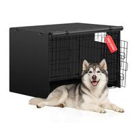 Iubyceh Heavy Duty Dog Crate Cover, Waterproof Oxford Fabric Pet Cage Cover, Universal Fit Wire Kennel with Ventilation Window for Indoor Outdoor Use,48 Inch