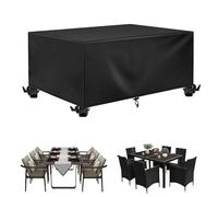 IUCUHE Garden Furniture Cover Waterproof,Heavy Duty Covers for Outdoor Furniture 145x130x70cm/LxWxH Rattan Chair Covers Waterproof for Coffee Table,Protects Against Snow, All-Weather Protector