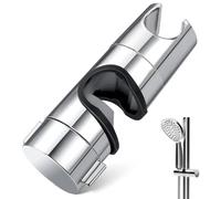 IUFDGHN Adjustable Shower Head Holder Shower Holder Bracket Chrome Plated Shower Head Holder Replacement for 20-25mm Slide Rail Pole