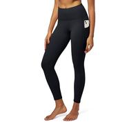 IUGA Yoga Pants with Pockets, Tummy Control, Workout Running Leggings with Pockets for Women, Black I840, S
