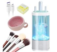IUHFSIFS 3.0 Upgrade Make Up Brusher Clean【Industry NO.1-12x Cleaning Power】MakeupBrushes Cleaner Suitable for all Brush, Circuit Upgrade Make Up Brush Cleaner Machine, White