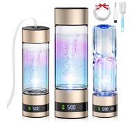 IUHFSIFS 5.0 Upgraded Hydrogen Water Bottle【8-Hour Hydrogen Lock】Hydrogen Water【5000 PPB Viscosity】100% Leak Proof - PEM/SPE technology Hydro Water Bottle, Improve Water in 3 Min for Home