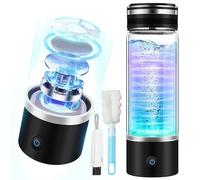 IUHFSIFS 6.0 Upgraded Hydrogen Water Bottle【UKCA Certified -3000+ PPB Viscosity】【8-Hour Hydrogen Lock】Hydrogen Water Bottle with 2025 Advanced SPE PEM Technique,Black