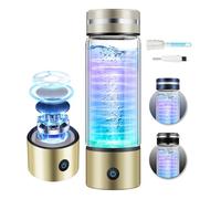 IUHFSIFS Hydrogen Water Bottle【SPE/PEM Electrolysis Technology】3000PPB Hydrogen Water Bottle Generator, 450ML Portable Water Lonizer,Improve Water in 3 Minutes for Travel Office