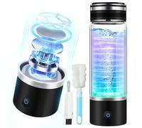 IUHFSIFS Upgrade Hydrogen Water Bottle with Brush【NO.1 Double Hydrogen Content】Hydrogen Water Bottle with TOP SPE PEM Technique, Improve Water in 3 Min