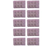 Iuhtrb 10Pcs Adjustable Bra Extender Clip Soft Polyester 3 Rows 2 Hooks Bra Extension Straps For More And Comfortable Everyday Wear Hooks