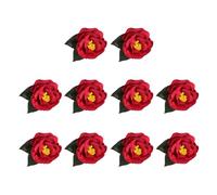 Iuhtrb 10Pcs Artificial Flower Head 2.76Inch Buds For Sewing Wedding Table Centerpieces Bridal Showers Home Decoration Hat Cake Decoration