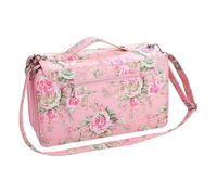 Iuhtrb 120 Slots Leather Marker Case with Shoulder Strap Large Capacity Multi-Layer Markers Holder Carrying Bag for Paint Brush Multifunctional Pen Bag