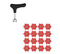 Iuhtrb 16Pcs Outdoor Golfs Shoe Spikes Replacement Studs Nonslip Pin Fast Twists Cleats Golfs Shoes Accessories Nonslip Golf Pin Fast Twists Turn Screw Studs