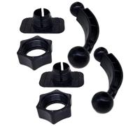 Iuhtrb 360 Degree Adjustable Rotation Phone Brackets Adhesive Base 17mm Ball Joint Adapter For Handfree Video Calls Double Ball Mount Adapter