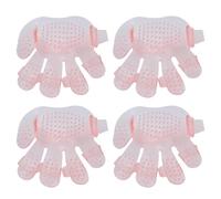 Iuhtrb 4pcs Pet Grooming Gloves Five Finger Palms Washing Hair Removers For Easy Bathing Antiskid Glove