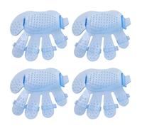 Iuhtrb 4pcs Pet Grooming Gloves Five Finger Palms Washing Hair Removers For Easy Bathing Antiskid Glove