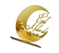 Iuhtrb Acrylic Moon Ramadans Decoration Tabletop Ornament For Islamics Festival Eid Table Sign Home Centerpieces Decors Gift Muslims Party Decors