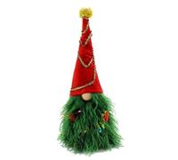 Iuhtrb Cartoon Old Man Gnomes Dolls With Green Hair And Faux String Light Christmas Swedish Tomtes Stuffed Toy Tabletop Decors Green Haired Old Man Dolls