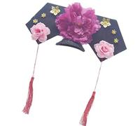 Iuhtrb Classical Empress Hat For Women Vintage Flower Velvets Hat Chinese Drama Costume Headwear Roleplay Party Hair Decors Costume