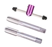 Iuhtrb Crank Pedal Thread Tapping Device Driver Screw Hole Tool Bicycles Crank Tapping Threading Tool Bike Repair Tool Cycling Crank Tapping Threading Repair Tool