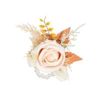 Iuhtrb Elegant Bridal Bouquet Corsages Stylish Wrist Flower Artificial Flower Corsages Bridal Bouquet For Wedding Day Colorful Faux
