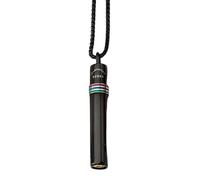 Iuhtrb Elegant Mindful Breathing Necklaces Stainless Steel Anxieties Necklaces For Effective Stress Management And Relaxation Rotatable Necklace