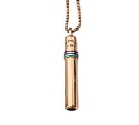 Iuhtrb Elegant Mindful Breathing Necklaces Stainless Steel Anxieties Necklaces For Effective Stress Management And Relaxation Rotatable Necklace