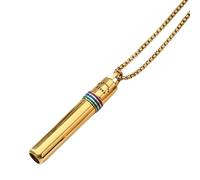 Iuhtrb Elegant Mindful Breathing Necklaces Stainless Steel Anxieties Necklaces For Effective Stress Management And Relaxation Rotatable Necklace