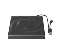 Iuhtrb External USB3.0 USB C DVDs Player ROM Disk Drives Portable DVDs Burners For Laptop Desktop PC Win11/10/8/7 No Driver Installation