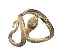 Iuhtrb Fashionable Snake Pattern Open Cuff Adjustable Wristband Animal Shaped Bangle Retro Styles Accessory For Men And Women Unique Fashion Bangle