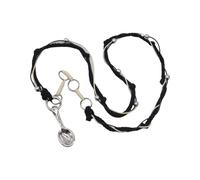 Iuhtrb Fashionable Spoon Pendant Necklace Stylish Spoon Charm Necklace With A Soft Braided Cord For Fashion Enthusiasts Beige Braided Cord