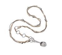 Iuhtrb Fashionable Spoon Pendant Necklace Stylish Spoon Charm Necklace With A Soft Braided Cord For Fashion Enthusiasts Beige Braided Cord