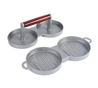 Iuhtrb Kitchen Double Burger Press Aluminum Alloy Kitchen Cookware Mold For Beef Veggie Burger Two Patties At Once Gift Press Patty Maker Mold