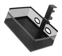 Iuhtrb Large Capacity Under Desk Rack Office Supplies Holder Space Saving Metal Basket Easy Access Meshes File Organiser Office Supplies Holder
