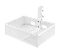 Iuhtrb Large Capacity Under Desk Rack Office Supplies Holder Space Saving Metal Basket Easy Access Meshes File Organiser Office Supplies Holder
