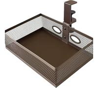 Iuhtrb Large Capacity Under Desk Rack Office Supplies Holder Space Saving Metal Basket Easy Access Meshes File Organiser Office Supplies Holder