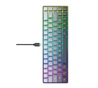 Iuhtrb Mechanical Keyboards Hot Swappable Linears Switches RGBs Side Lighting 8000mAh Rechargeable Battery Hot Swappable Keyboards