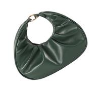 Iuhtrb Modern Ruffled Evening Purse For Women Lightweight Handbag Practical PU Large Storage Space Convertible Carrying Option Women's Folded Cloud Bag