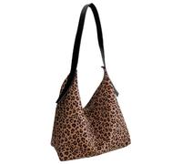 Iuhtrb Multi Purpose Leopards Slouchy Bag Shoulder Purse Large Work Travel College Bag Organizational Pockets For Stylish Ladies Casual Satchel