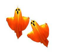 Iuhtrb Pack Of 2 Halloween LED Specter Figures Hangings Eerie Glowing Decors For Night Yard Display And Party Enhancement
