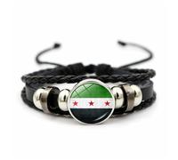 Iuhtrb Practical Sturdy Handwoven Wristband Featuring The New Syrian Flags Designs Accessory For Daily Wear Stylish Outfits Comfortable Fashion