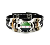 Iuhtrb Practical Sturdy Handwoven Wristband Featuring The New Syrian Flags Designs Accessory For Daily Wear Stylish Outfits Comfortable Fashion