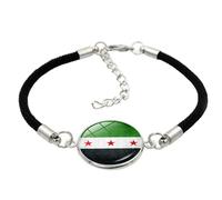 Iuhtrb Practical Sturdy Handwoven Wristband Featuring The New Syrian Flags Designs Accessory For Daily Wear Stylish Outfits Comfortable Fashion