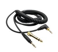 Iuhtrb Replacement Auditory Cable For DJ1200 Headphones Featuring Adjustable Spring Designing And 3.5mm 6.35mm Plugs High Frequency Extension Cable