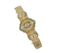Iuhtrb Shimmering Hollowout Belt For Wedding Russian Caucasus Bride For Festival Theme Party Carving Crystal Waist Russian Wedding Belt