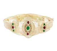 Iuhtrb Shimmering Hollowout Belt For Wedding Russian Caucasus Bride For Festival Theme Party Carving Crystal Waist Russian Wedding Belt