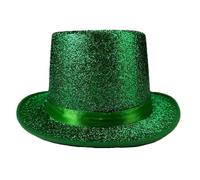 Iuhtrb Shimmering Magicians Hat For Men Women With Belt Music Festival Costume Props Hat Jazzy Caps Stage Ceremony Clothing Accessory
