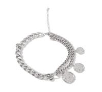Iuhtrb Trendy Coin Pendant Necklace Unique Coin Lightweight Designs Chain For Modern Women’s Wardrobe Lightweight