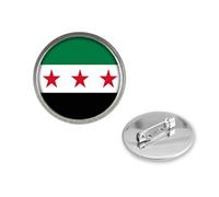 Iuhtrb Unique Syrian Flags Jewelry Set Of Necklace And Earrings Crafted From Stainless Steel And Glass For Trendsetter Syrian Flag Jewelry Set