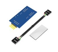 Iuhtrb USB 2.0 9Pin Double Output Adapter Splitter 9-Pin Port Multilier For Seamlessly Computer Mainboard Connection