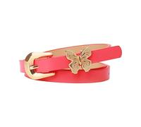 Iuhtrb Versatile Adjustable Waist Belt Butterfly Accent PU Leather Waist Cincher Multiple Color Avaliable For Casual Or Formal Multicolor PU Waistband Accessory